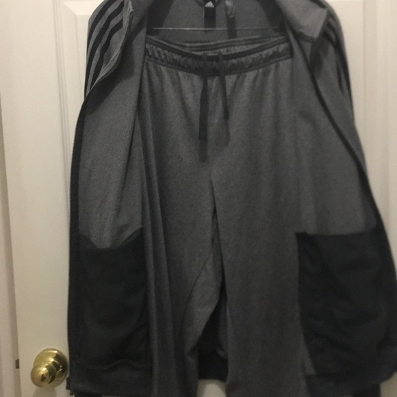 Adidas Tracksuit EUC sweatsuit warmup jogging jump leisure suit jacket pants set - Picture 5 of 9